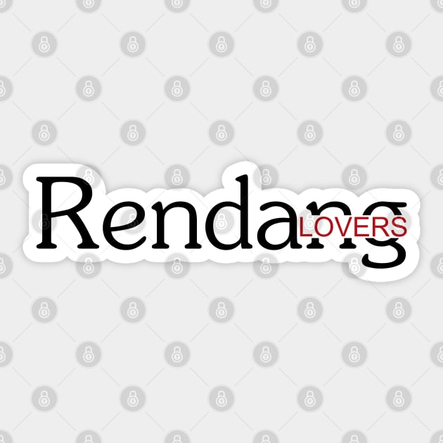 Rendang Lovers - 01 Sticker by SanTees